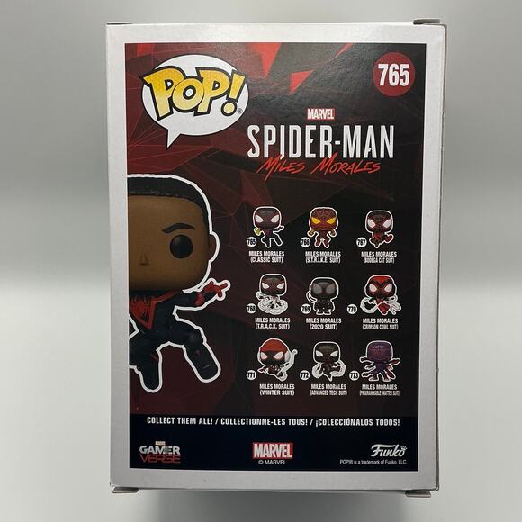 Funko Pop - Spider Man Vinyl Figure - Miles Morales (Classic Suit) 765 (Chase) - Picture 3 of 6